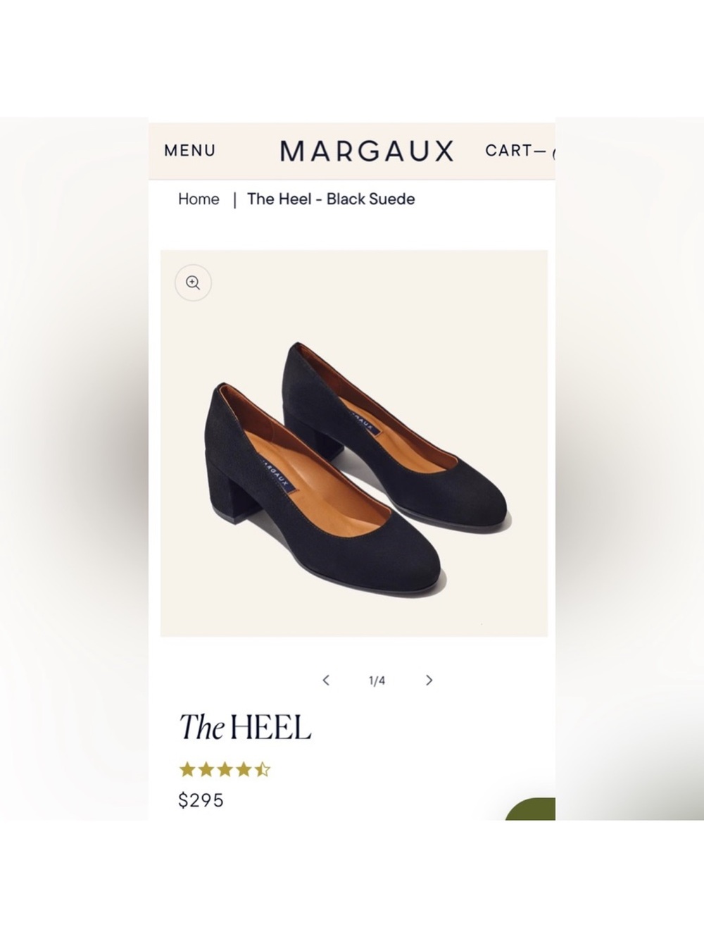 NWOB Margaux The Heel Black Suede Block Heel Pumps